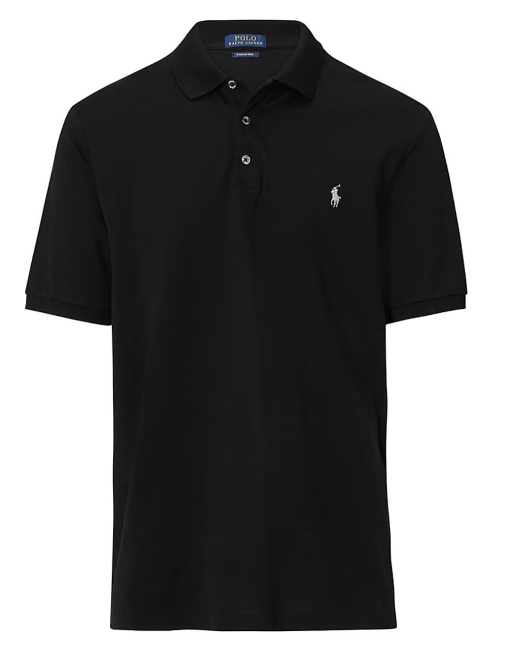 Polo Ralph Lauren Cotton Regular Fit Short Sleeve Collared Polo Black Large